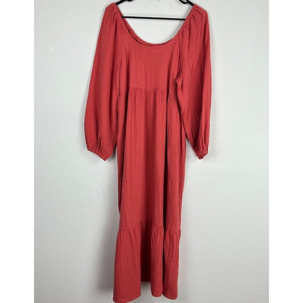 Universal Thread Gauze Cotton Midi Maxi Dress Size Small